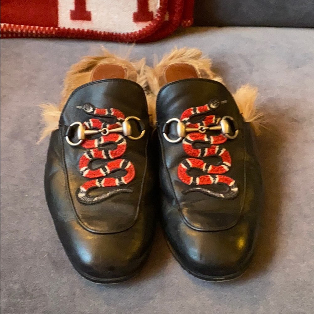Men’s Gucci Princeton Snake Loafers 8.5 Very Used